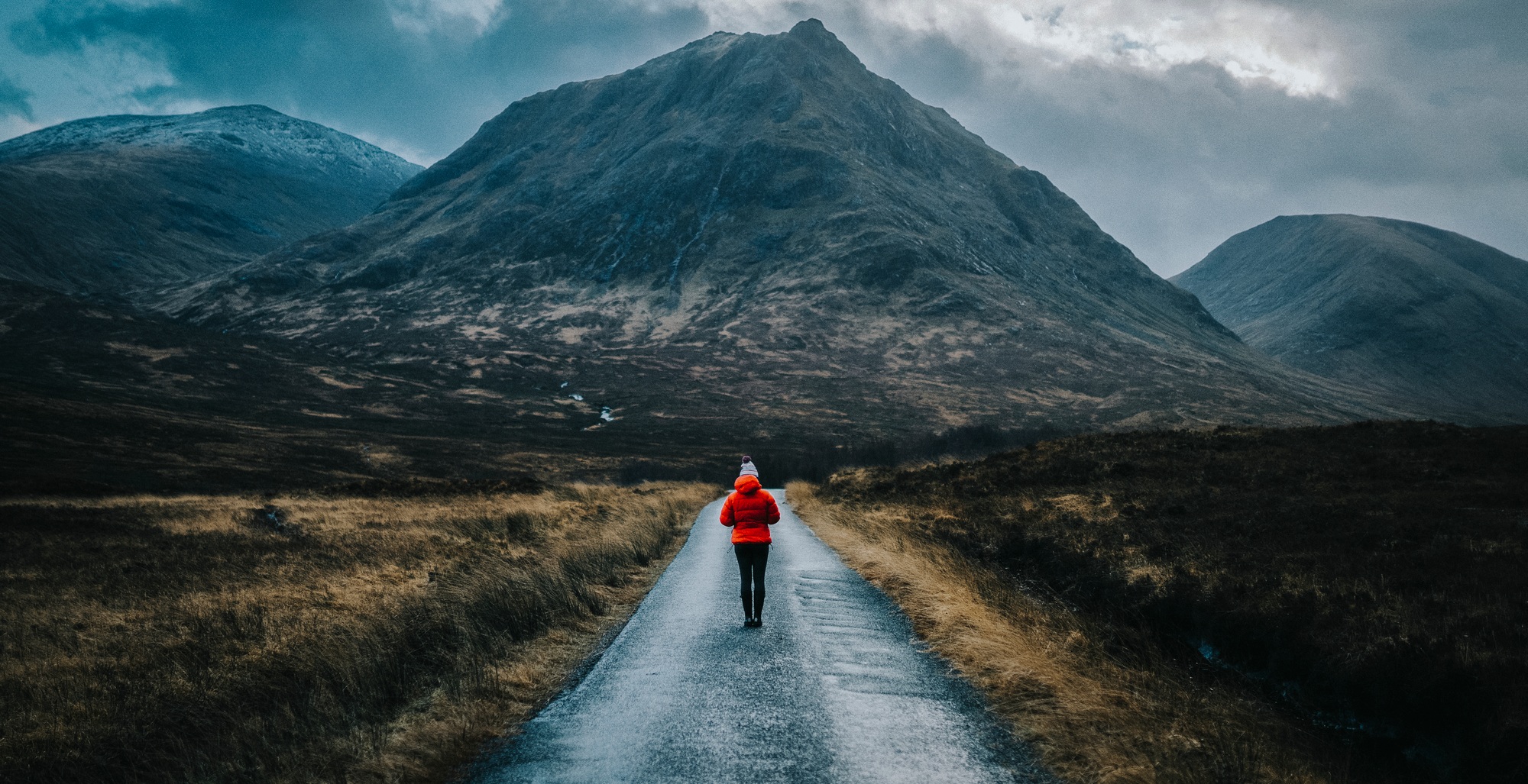 Walking alone in the Highlands